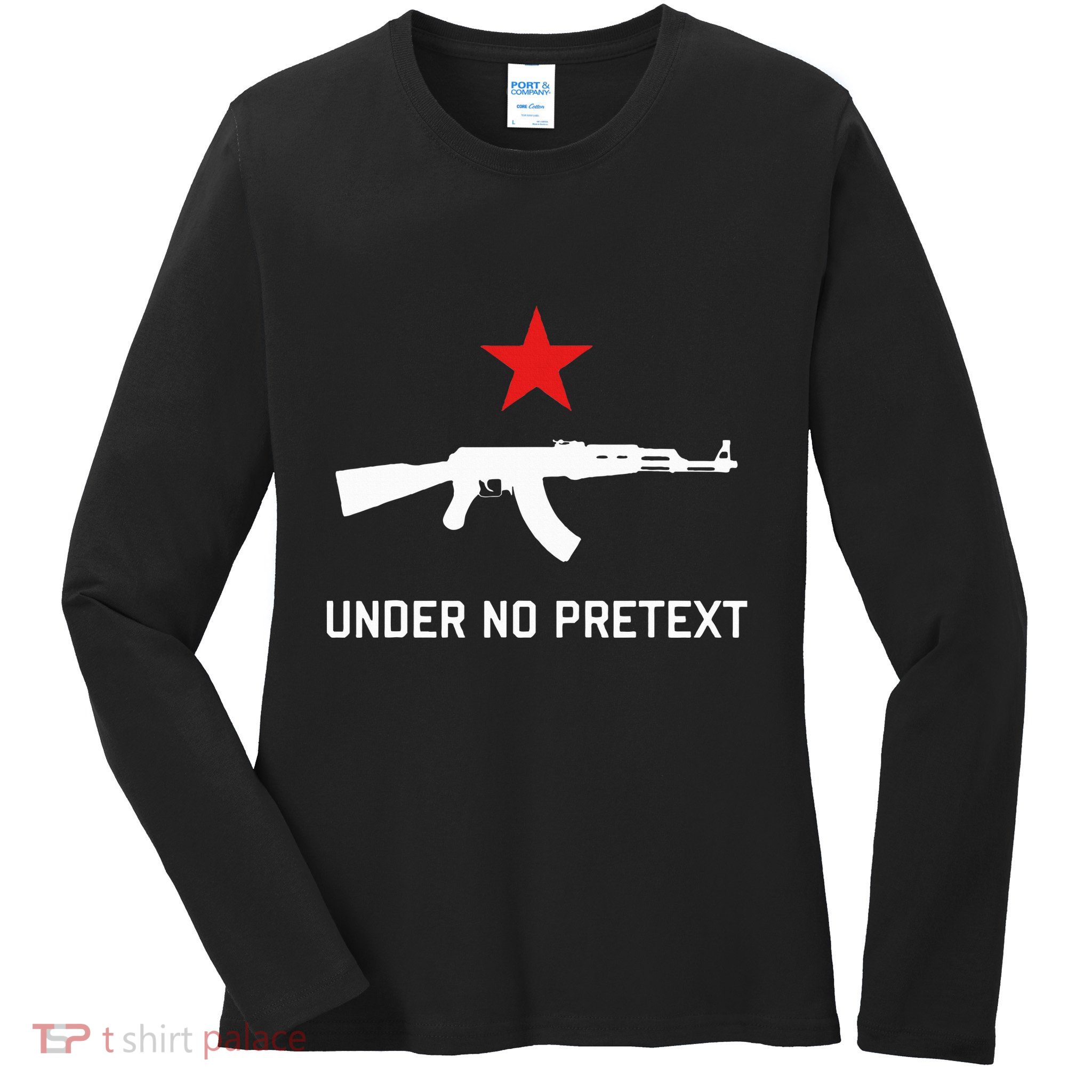 Under No Pretext Karl Marx Marxism Ladies Long Sleeve Shirt
