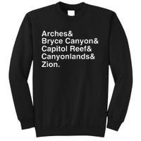 Utah National Parks Arches Zion Bryce UtahS Mighty 5 Sweatshirt