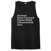 Utah National Parks Arches Zion Bryce UtahS Mighty 5 PosiCharge Competitor Tank