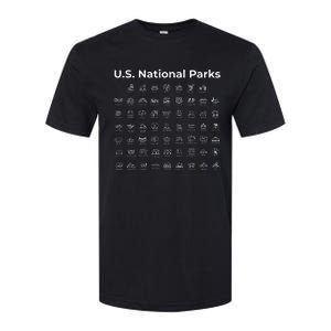 U.S. National Parks Minimalist Icon Outdoor Hiking Adventure Softstyle CVC T-Shirt