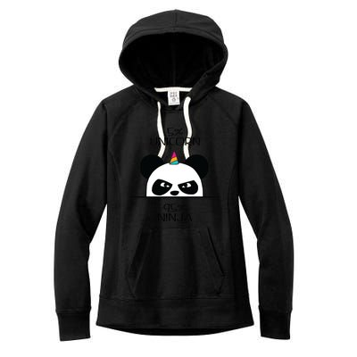 Unicorn Ninja Panda Women's Fleece Hoodie