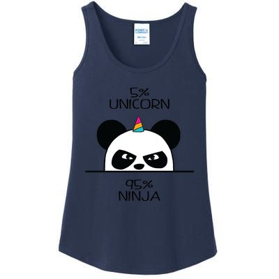 Unicorn Ninja Panda Ladies Essential Tank