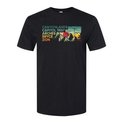 Utah National Parks Moab Utah Mighty Five Souvenir Softstyle CVC T-Shirt