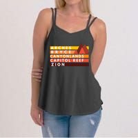 Utah National Parks Utah's Mighty Five Souvenir NPS Moab Women's Strappy Tank