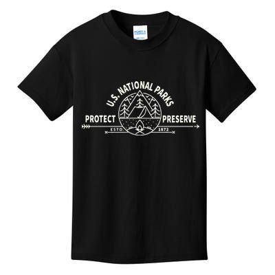 U.S. National Park Preserve & Protect The US National Parks Kids T-Shirt