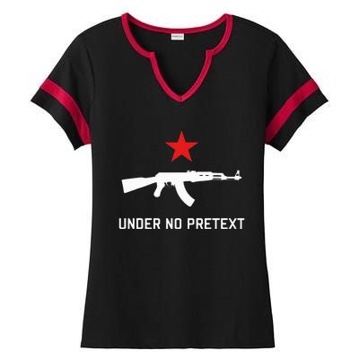 Under No Pretext Karl Marx Marxism Ladies Halftime Notch Neck Tee