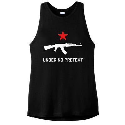 Under No Pretext Karl Marx Marxism Ladies PosiCharge Tri-Blend Wicking Tank