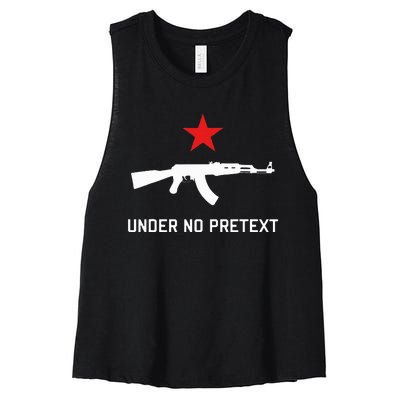 Under No Pretext Karl Marx Marxism Women's Racerback Cropped Tank