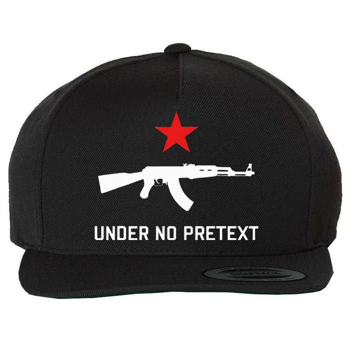 Under No Pretext Karl Marx Marxism Wool Snapback Cap