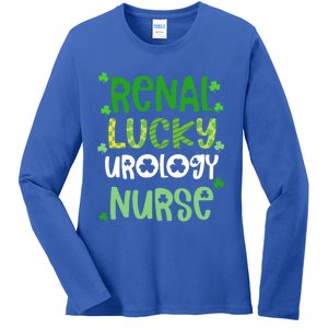 Urology Nurse St Patricks Day Renal Lucky Urology Nurse Rn Gift Ladies Long Sleeve Shirt