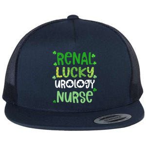 Urology Nurse St Patricks Day Renal Lucky Urology Nurse Rn Gift Flat Bill Trucker Hat