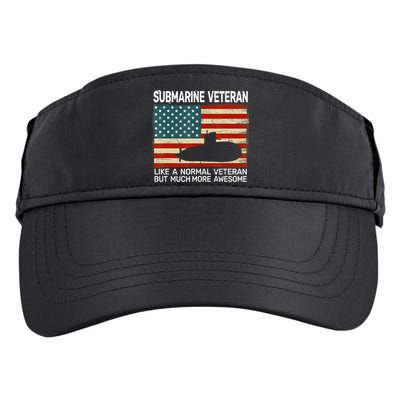 US Navy Submarine Veteran USA Flag Vintage Submariner Adult Drive Performance Visor