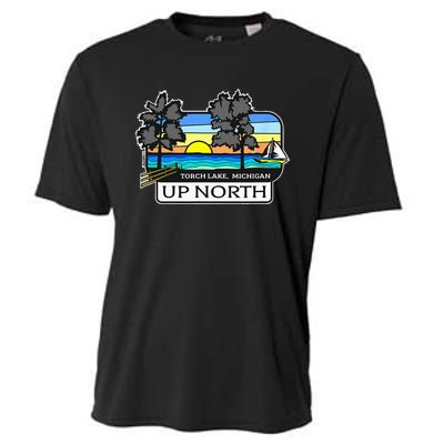 Up North Torch Lake Michigan Cooling Performance Crew T-Shirt