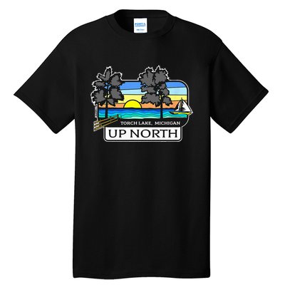 Up North Torch Lake Michigan Tall T-Shirt