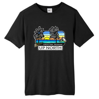 Up North Torch Lake Michigan Tall Fusion ChromaSoft Performance T-Shirt