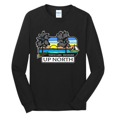 Up North Torch Lake Michigan Tall Long Sleeve T-Shirt