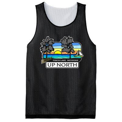 Up North Torch Lake Michigan Mesh Reversible Basketball Jersey Tank