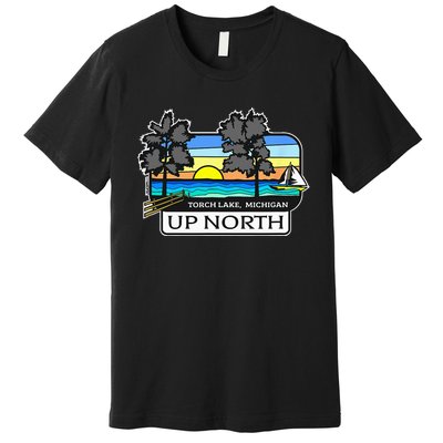 Up North Torch Lake Michigan Premium T-Shirt