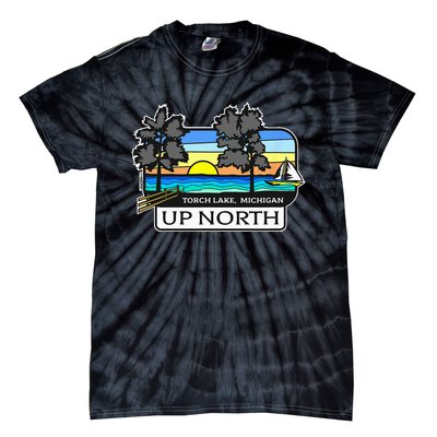 Up North Torch Lake Michigan Tie-Dye T-Shirt