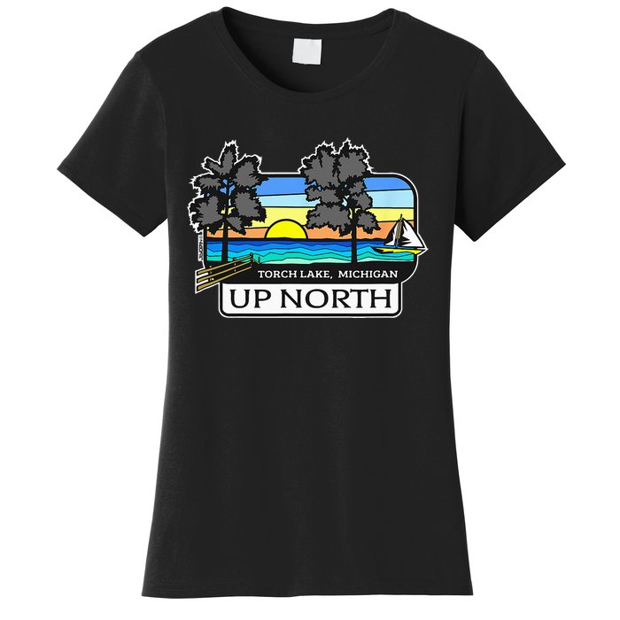 Up North Torch Lake Michigan Women's T-Shirt