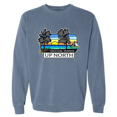 Up North Torch Lake Michigan Garment-Dyed Sweatshirt