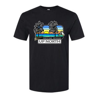 Up North Torch Lake Michigan Softstyle CVC T-Shirt