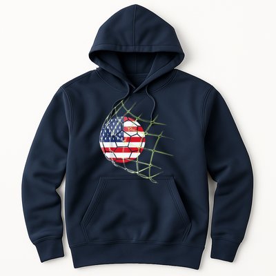 USA  National Team Soccer Jersey 2022 American Ball Flag Hoodie