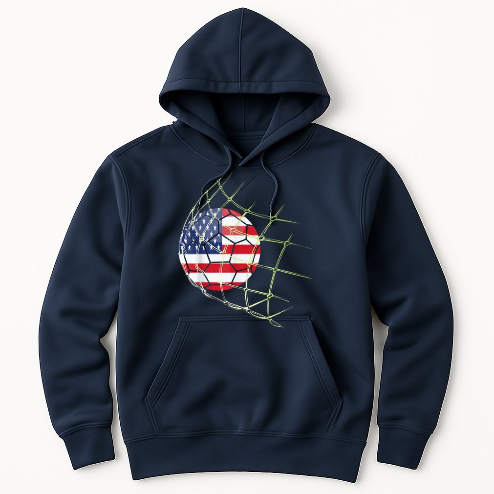 USA  National Team Soccer Jersey 2022 American Ball Flag Hoodie