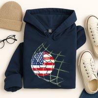 USA  National Team Soccer Jersey 2022 American Ball Flag Hoodie