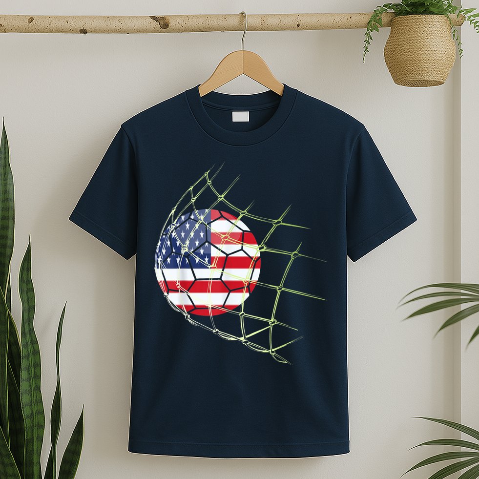 USA  National Team Soccer Jersey 2022 American Ball Flag T-Shirt