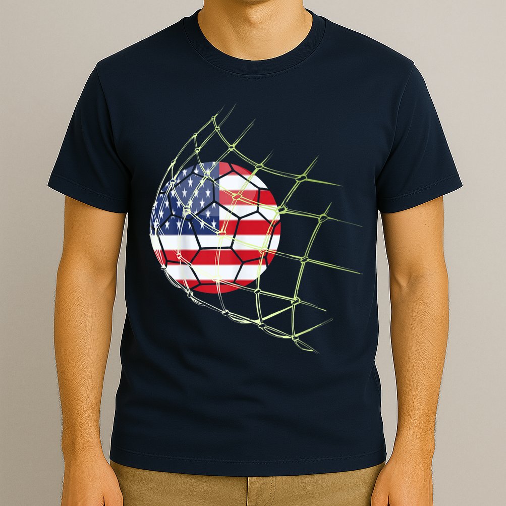 USA  National Team Soccer Jersey 2022 American Ball Flag T-Shirt