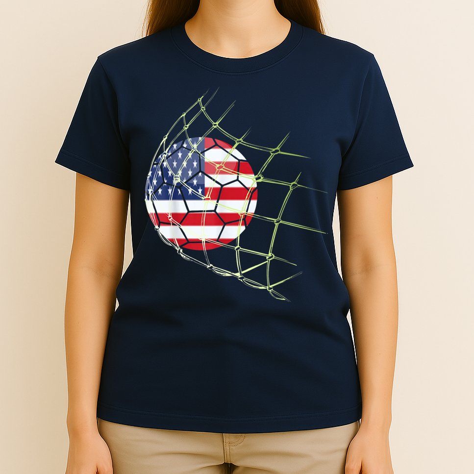 USA  National Team Soccer Jersey 2022 American Ball Flag T-Shirt