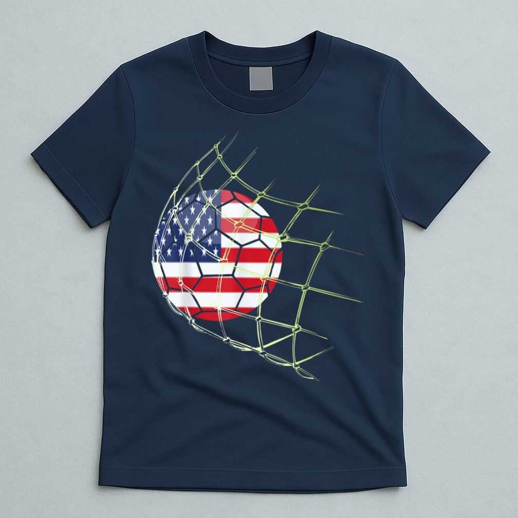 USA  National Team Soccer Jersey 2022 American Ball Flag T-Shirt