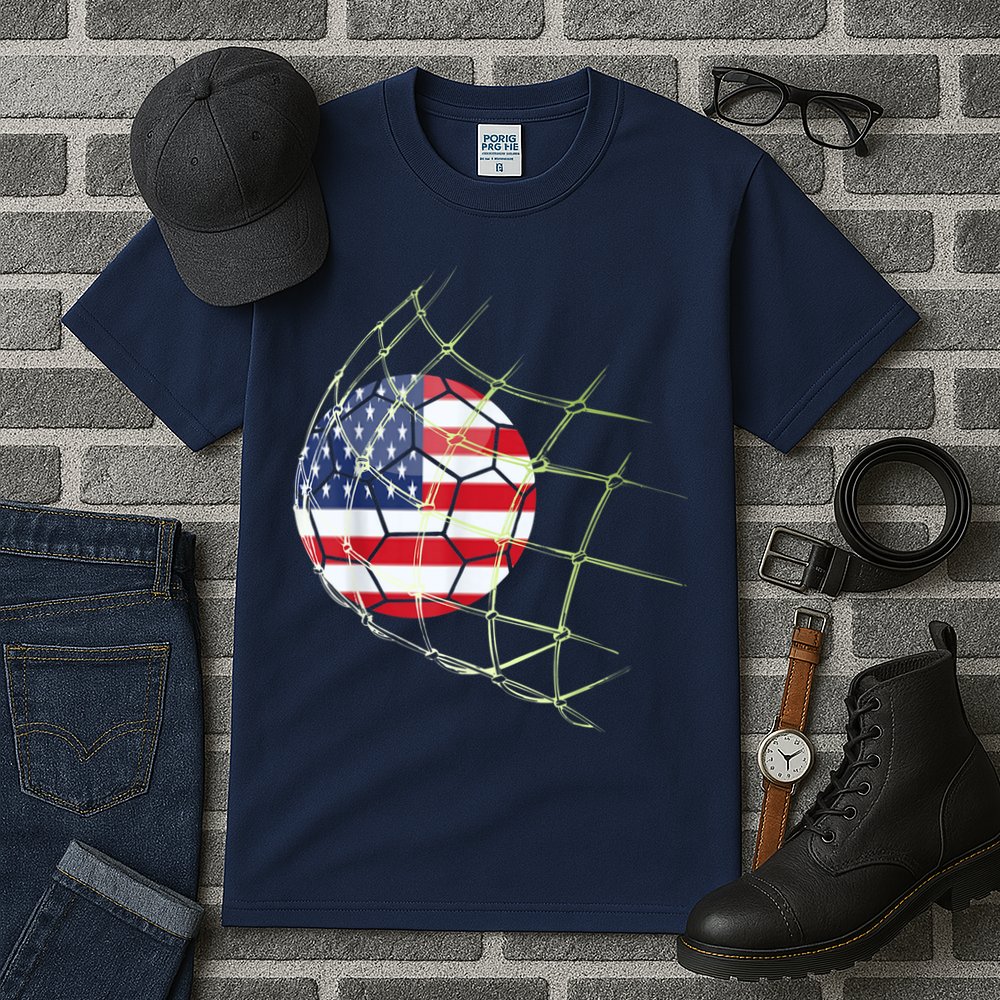 USA  National Team Soccer Jersey 2022 American Ball Flag Tall T-Shirt