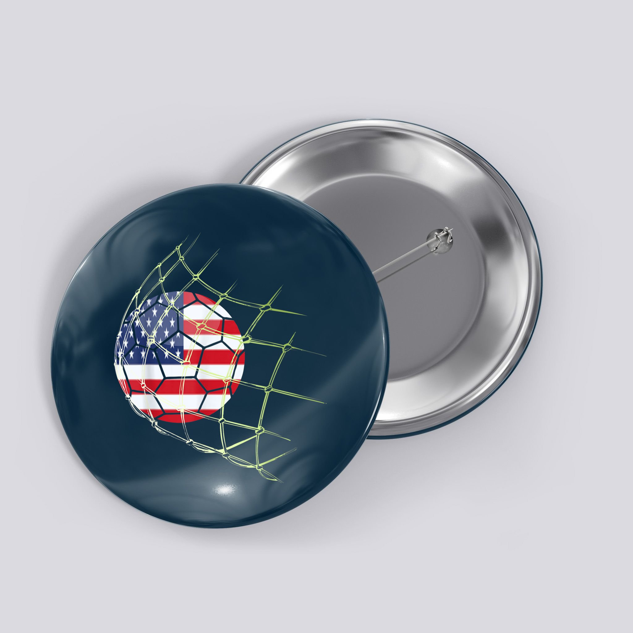 USA  National Team Soccer Jersey 2022 American Ball Flag Button