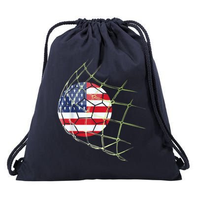 USA  National Team Soccer Jersey 2022 American Ball Flag Drawstring Bag
