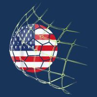 USA  National Team Soccer Jersey 2022 American Ball Flag Drawstring Bag