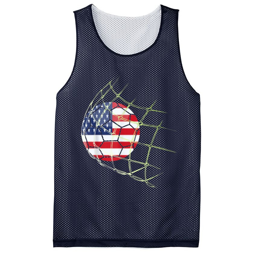 USA  National Team Soccer Jersey 2022 American Ball Flag Mesh Reversible Basketball Jersey Tank