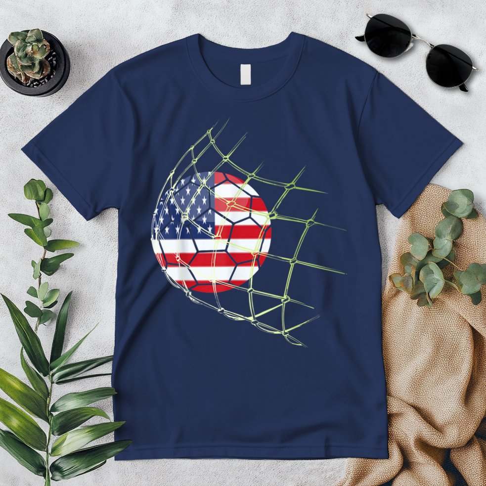USA  National Team Soccer Jersey 2022 American Ball Flag Premium T-Shirt