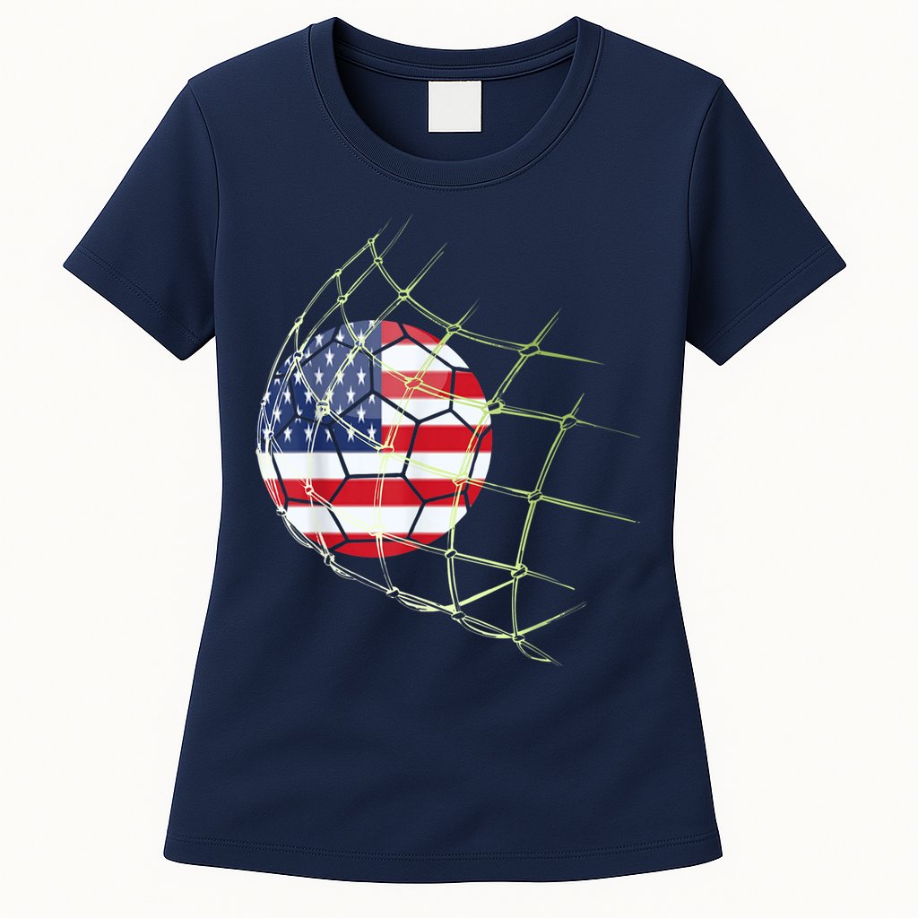 USA  National Team Soccer Jersey 2022 American Ball Flag Womens T-Shirt