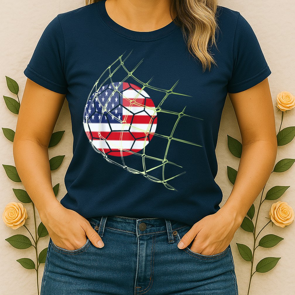 USA  National Team Soccer Jersey 2022 American Ball Flag Womens T-Shirt