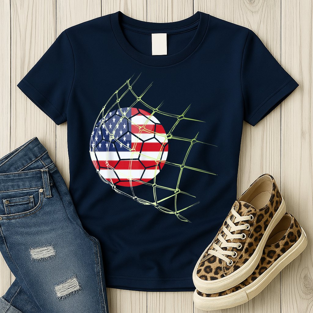 USA  National Team Soccer Jersey 2022 American Ball Flag Womens T-Shirt