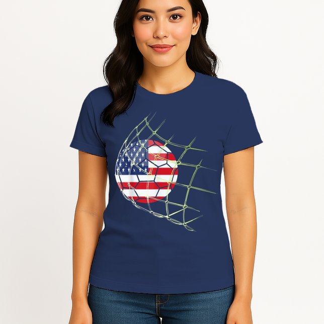 USA  National Team Soccer Jersey 2022 American Ball Flag Womens T-Shirt