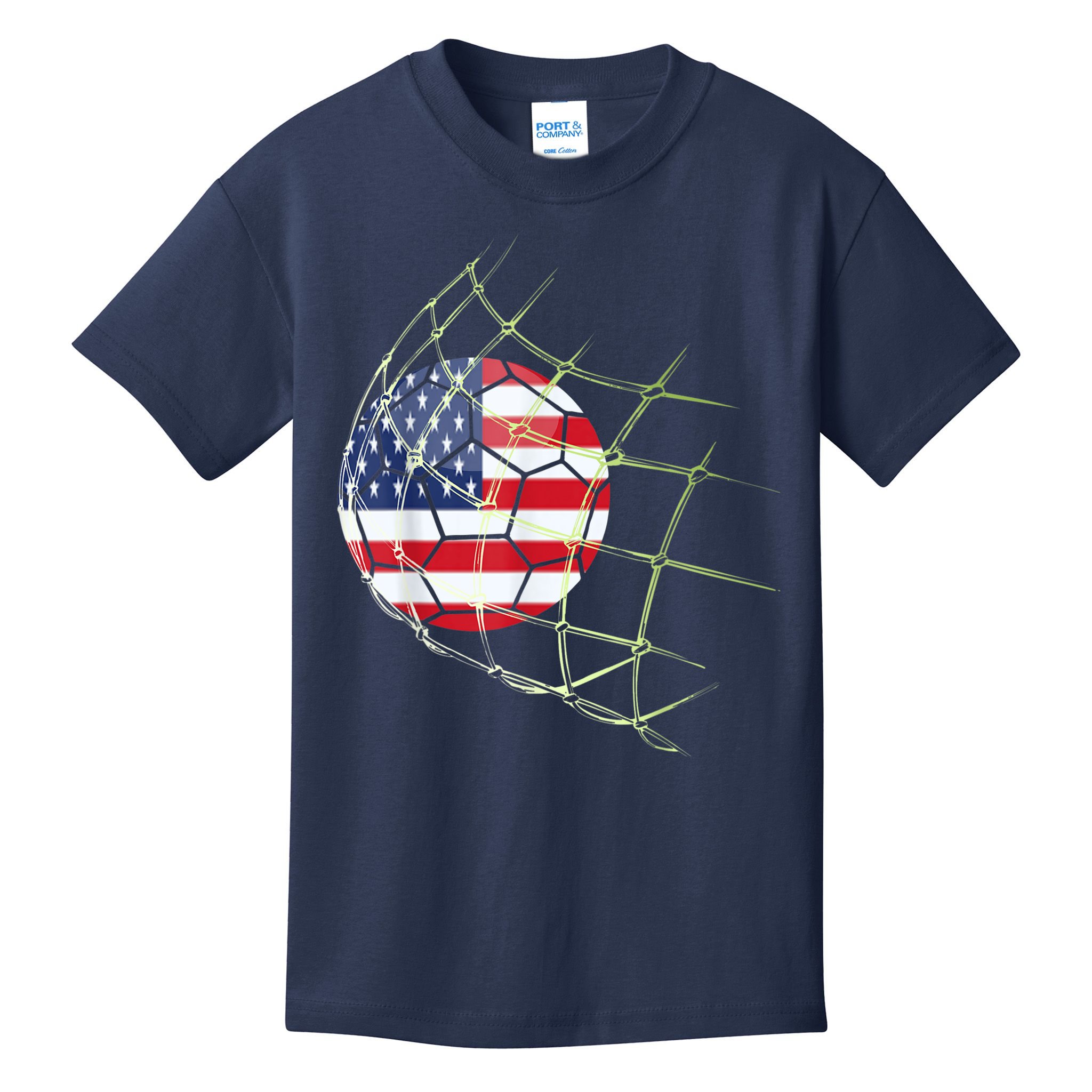 USA  National Team Soccer Jersey 2022 American Ball Flag Kids T-Shirt