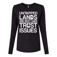 Untapped Lands Trust Issues Womens Cotton Relaxed Long Sleeve T-Shirt