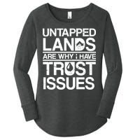 Untapped Lands Trust Issues Women's Perfect Tri Tunic Long Sleeve Shirt