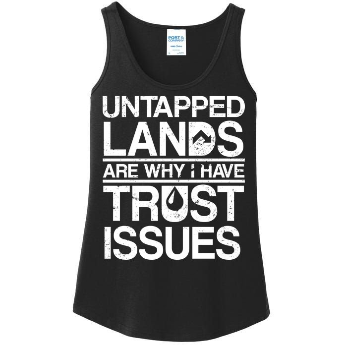 Untapped Lands Trust Issues Ladies Essential Tank