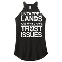 Untapped Lands Trust Issues Women's Perfect Tri Rocker Tank