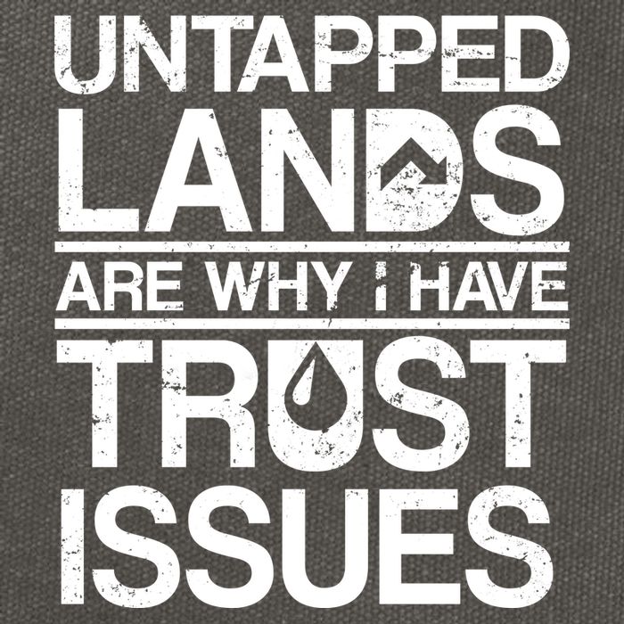 Untapped Lands Trust Issues Cotton Canvas Backpack
