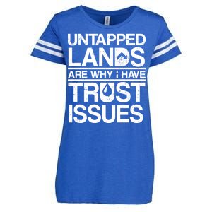 Untapped Lands Trust Issues Enza Ladies Jersey Football T-Shirt